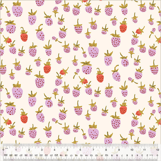 PREORDER Studio Edit by Heather Ross Strawberry, Lilac, Minky - 37024MKY-2