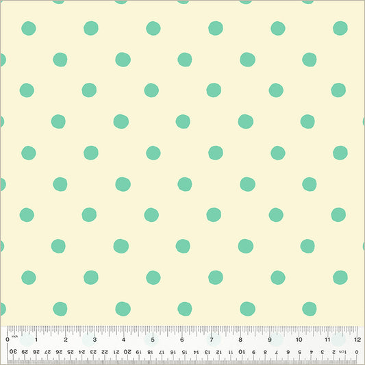 PREORDER Studio Edit by Heather Ross Dots, Aqua, Cotton - 50169D-1