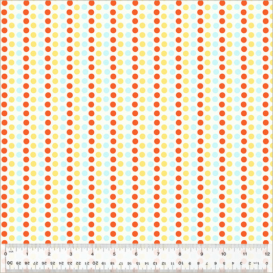 PREORDER Studio Edit by Heather Ross Dots, Blue & Yellow, Cotton - 54326D-4