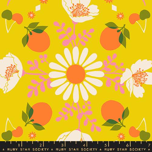 YARDAGE Juicy by Melody Miller for Ruby Star Society Poppy Garden - Golden Hour RS0085 12