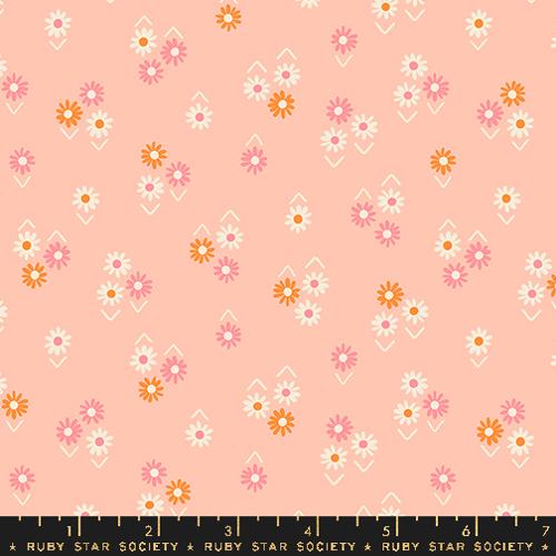 YARDAGE Juicy by Melody Miller for Ruby Star Society Baby Flowers - Peach RS0092 12