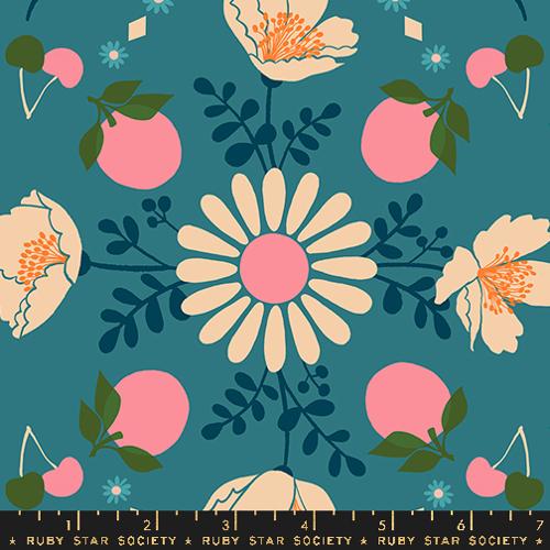 FAT QUARTER Juicy by Melody Miller for Ruby Star Society Poppy Garden- Storytime RS0085 13