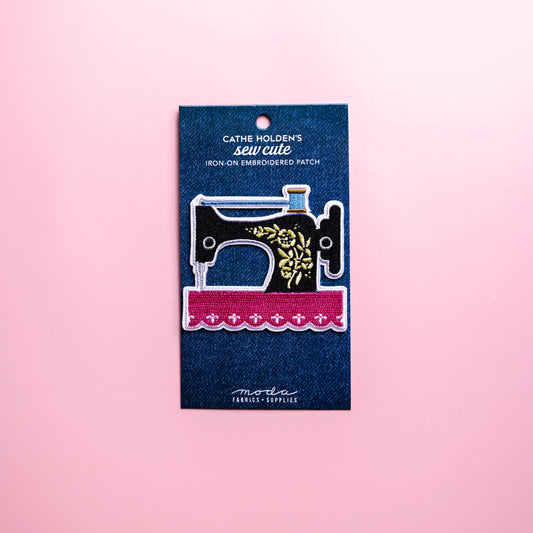 Sewing Machine Iron On Patch by Cathe Holden