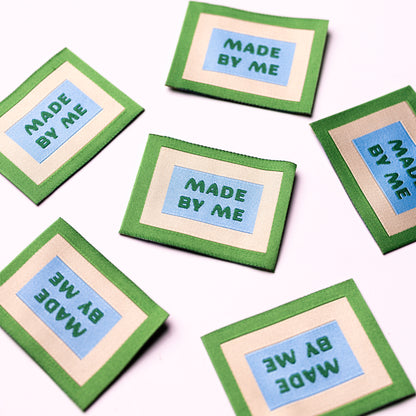 Green Made By Me - Premium Woven Sew in Labels - Matchy Matchy