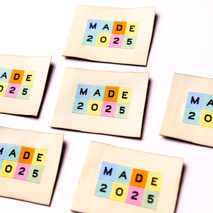 Made in 2025 Large - Premium Woven Sew in Labels - Matchy Matchy