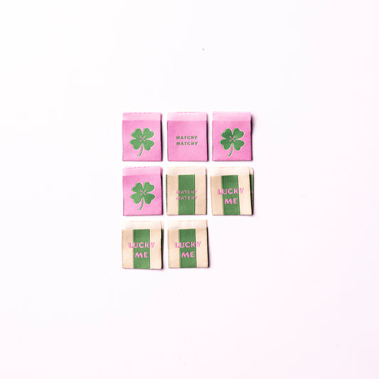 Lucky Me Shamrock - Premium Woven Sew in Label - Matchy Matchy