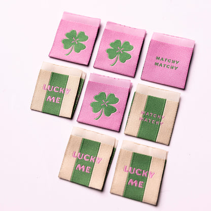 Lucky Me Shamrock - Premium Woven Sew in Label - Matchy Matchy