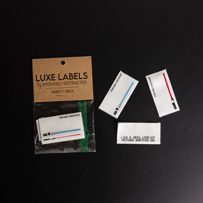 Light Saber Luxe Sew in Labels by Intensely Distracted