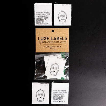 It Must Be Your Fault Luxe Sew In Labels by Intensely Distracted