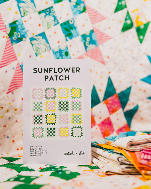 Sunflower Patch Paper Pattern by Patch + Dot