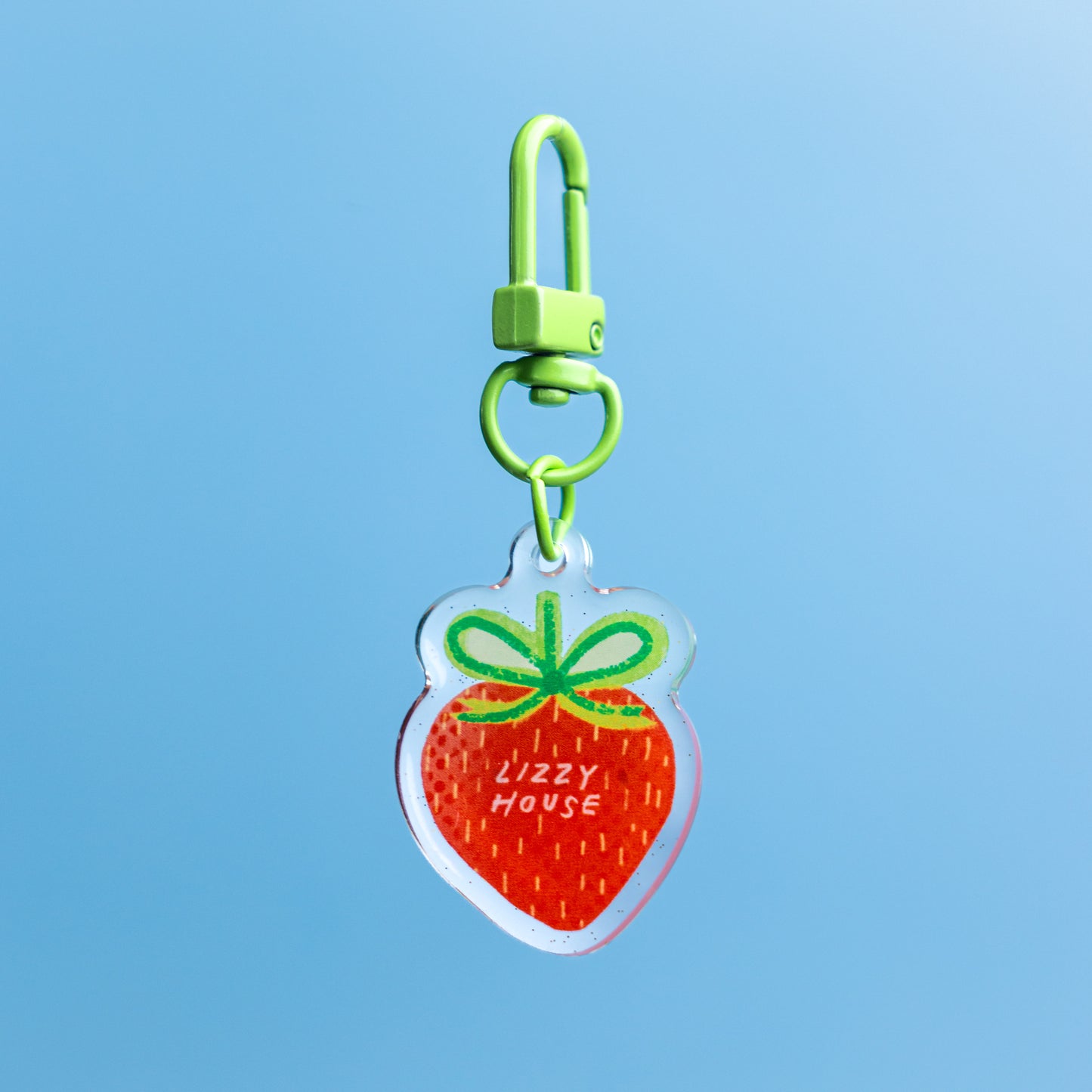 Lizzy House Strawberry Zipper Charm