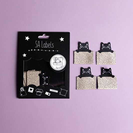 Peekaboo Kitty Premium Designer Labels by Sew Anonymous